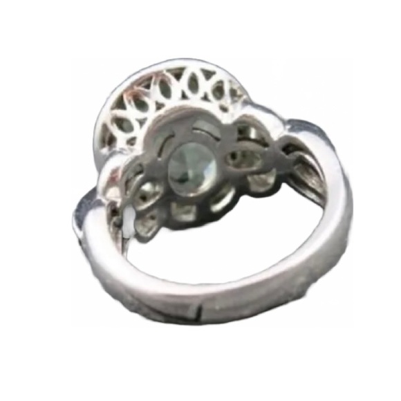 Prasiolite/Green Amethyst SS ring sz 6 - Picture 8 of 8